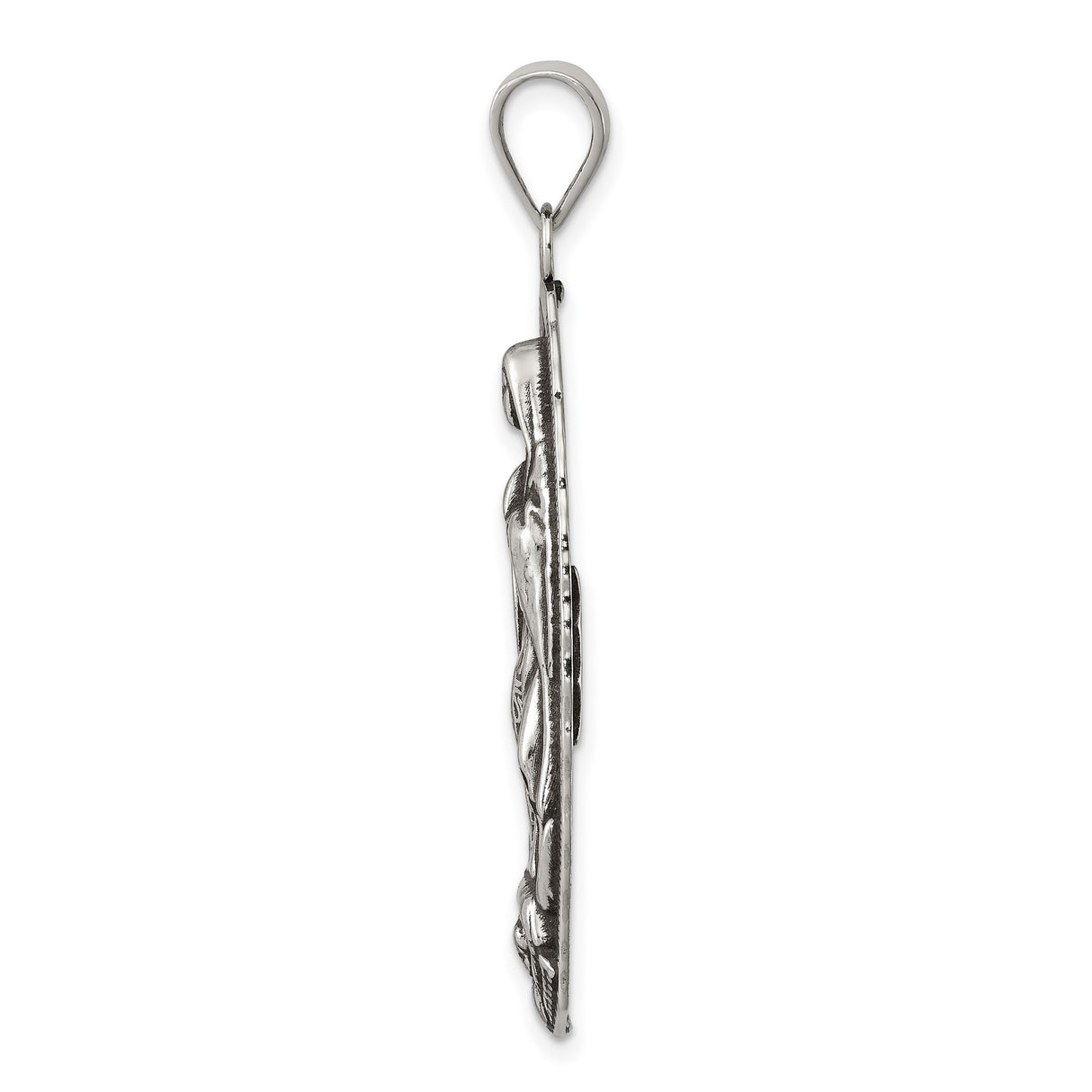 Sterling Silver Our Lady of Guadalupe Pendant, Virgin Mary Religious Medal Charm