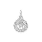 Sterling Silver Jesus Face Pendant with Crown of Thorns, Christian Faith Charm