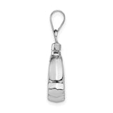 Sterling Silver Claddagh Pendant with Heart and Hands, Irish Celtic Design Jewelry