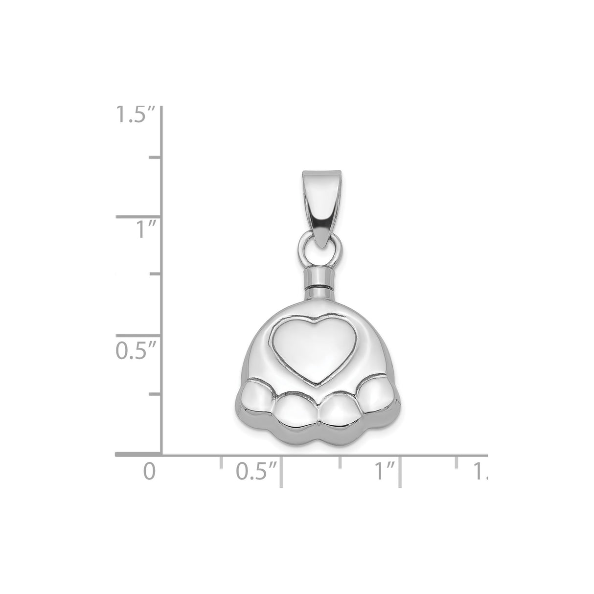 Sterling Silver Claddagh Pendant with Heart and Hands, Irish Celtic Design Jewelry