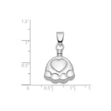 Sterling Silver Claddagh Pendant with Heart and Hands, Irish Celtic Design Jewelry