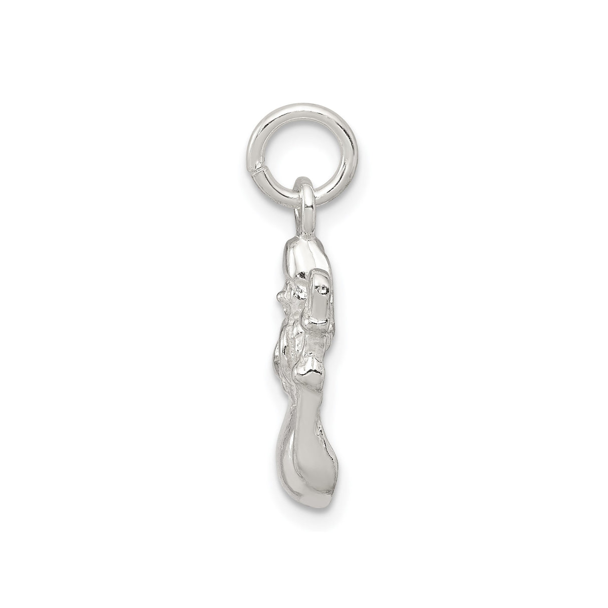 Sterling Silver Snowman Pendant with Raised Arm, Festive Holiday Charm for Women