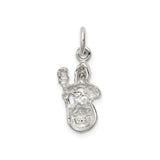Sterling Silver Snowman Pendant with Raised Arm, Festive Holiday Charm for Women