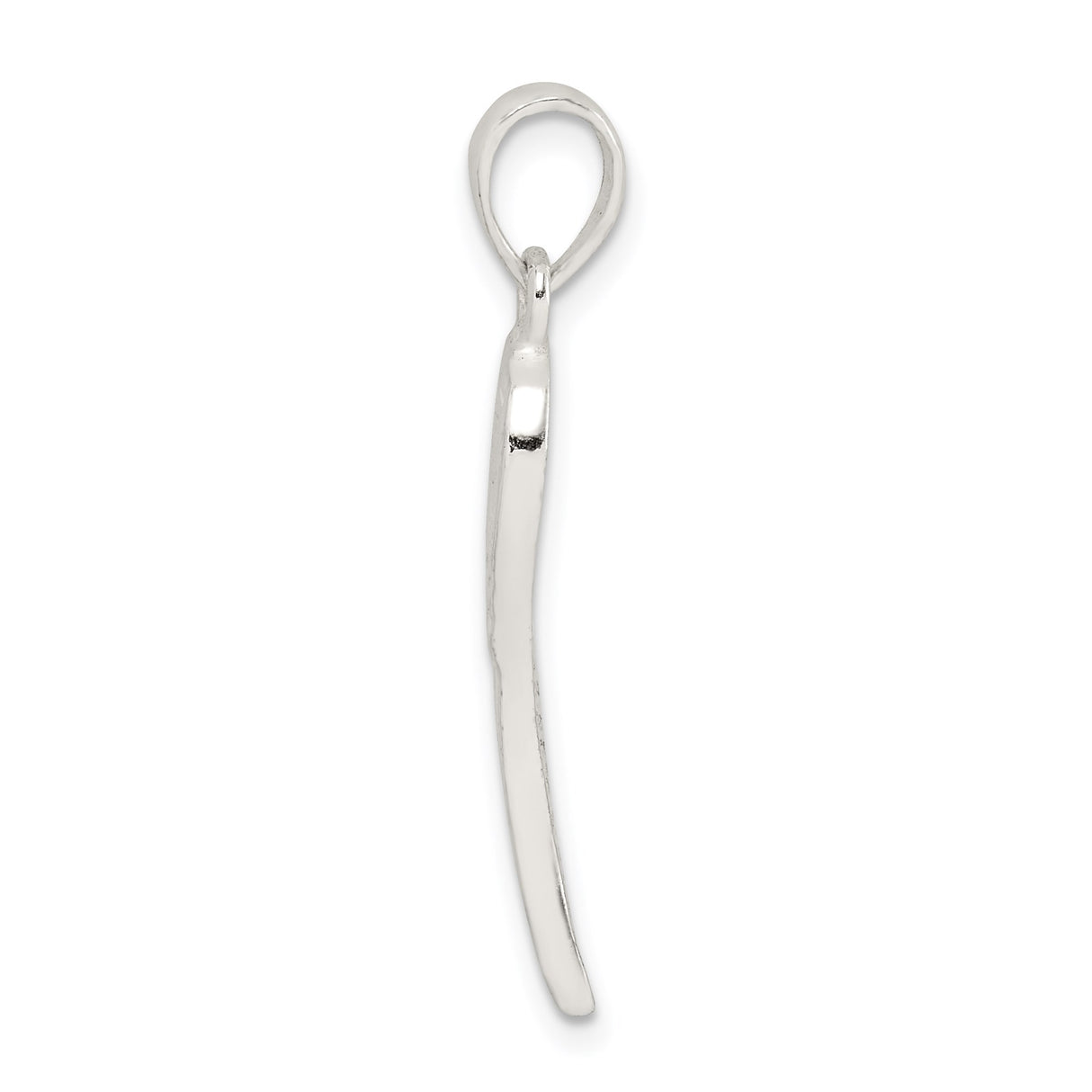 Sterling Silver Angel Wing Pendant with Feather Engraving, Spiritual Christian Remembrance Jewelry