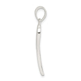 Sterling Silver Angel Wing Pendant with Feather Engraving, Spiritual Christian Remembrance Jewelry