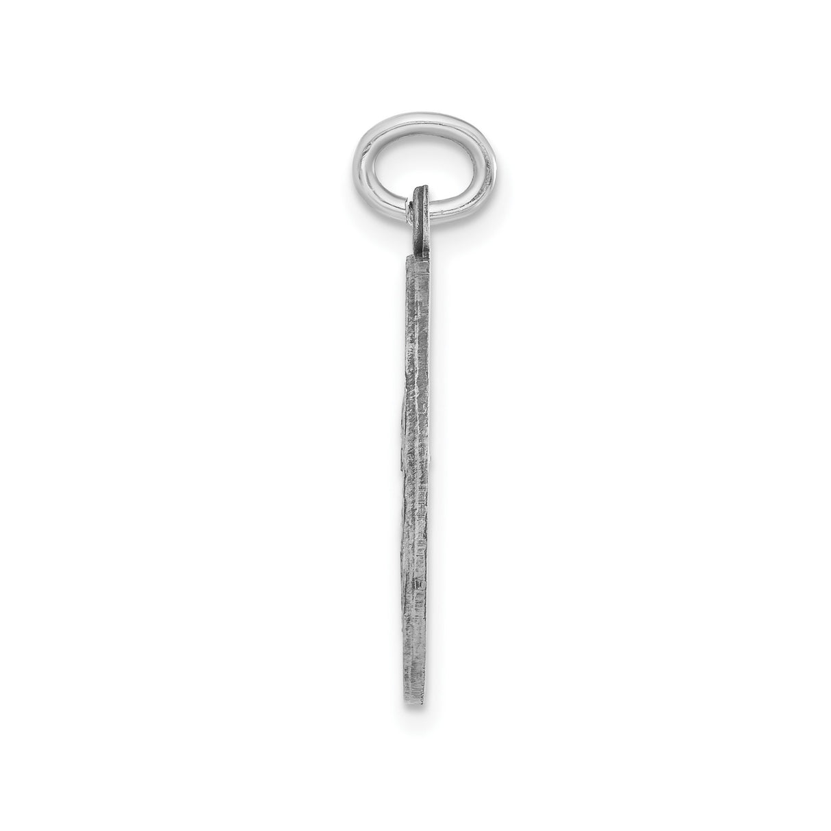 Antiqued and Brushed Papa Francisco Medal Charm Pendant in Real 925 Sterling Silver