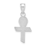 Mi Bautizo Words Mini Cross Charm Pendant in Real 925 Sterling Silver
