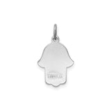 Sterling Silver Hamsa Hand Pendant with Eye of Providence, Evil Eye Amulet Charm