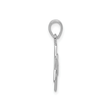Sterling Silver Star of David Pendant with Chai Symbol, Jewish Religious Jewelry
