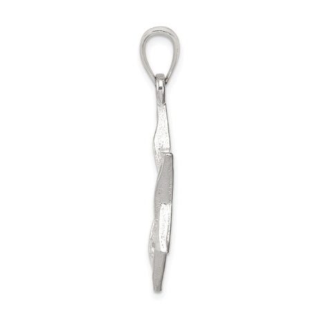 Sterling Silver Star of David Pendant with Interwoven Design, Unisex Judaica Jewelry