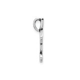 Sterling Silver Fish Hook Pendant with Tribal Engraving, Polynesian Talisman for Men
