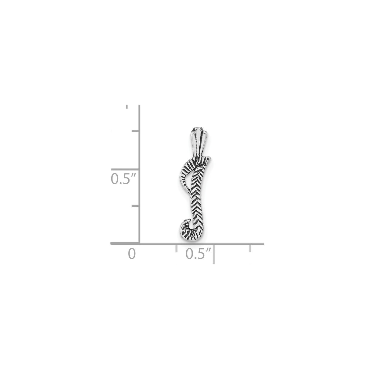 Sterling Silver Fish Hook Pendant with Tribal Engraving, Polynesian Talisman for Men