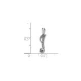 Sterling Silver Fish Hook Pendant with Tribal Engraving, Polynesian Talisman for Men