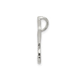 Sterling Silver Fish Hook Pendant with Tribal Polynesian Design for Strength and Good Luck