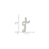 Sterling Silver Letter T Pendant with Textured Detailing, Monogram Charm for Women or Unisex Wear