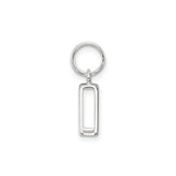 Sterling Silver Letter A Pendant Charm, Polished Initial Monogram Jewelry for Women or Unisex Use