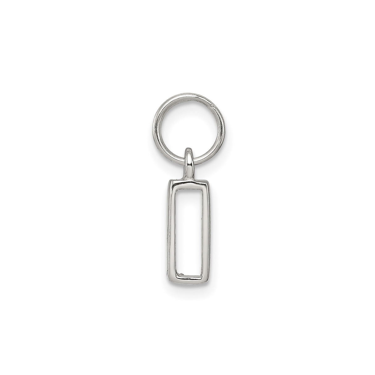 Sterling Silver Bar Pendant with Polished Engravable Surface, Minimalist Unisex Jewelry
