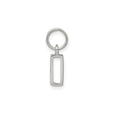 Sterling Silver Bar Pendant with Polished Engravable Surface, Minimalist Unisex Jewelry