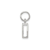 Sterling Silver Letter P Pendant Charm, Block Initial Design for Women or Unisex Use