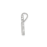 Sterling Silver Horse Pendant with Running Design, Western Equestrian Style Jewelry