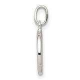 Polished Sweet 16 Words Charm Pendant in Real 925 Sterling Silver
