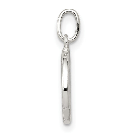 Polished Sweet 16 Words Charm Pendant in Real 925 Sterling Silver