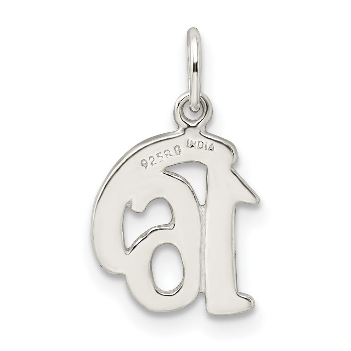 Polished Sweet 16 Words Charm Pendant in Real 925 Sterling Silver