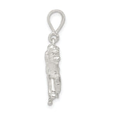 Sterling Silver Pendant with Horse Racing and Jockey Detail, Equestrian Sport Theme