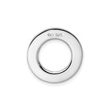 Sterling Silver Round Pendant with Follow Your Dreams Message, Inspirational Charm for Women