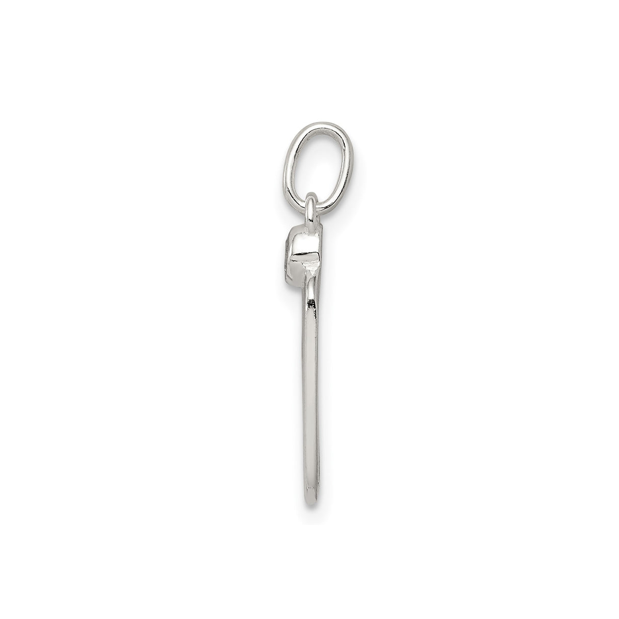 Sterling Silver Pendant with Cubic Zirconia, Baby Footprint Motherhood Keepsake Charm