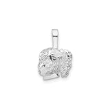 Sterling Silver Roman Warrior Pendant with Plumed Helmet, Unisex Military Charm