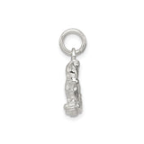 Sterling Silver Rocking Horse Pendant, Sentimental Baby Keepsake Jewelry for Women or Unisex Wear