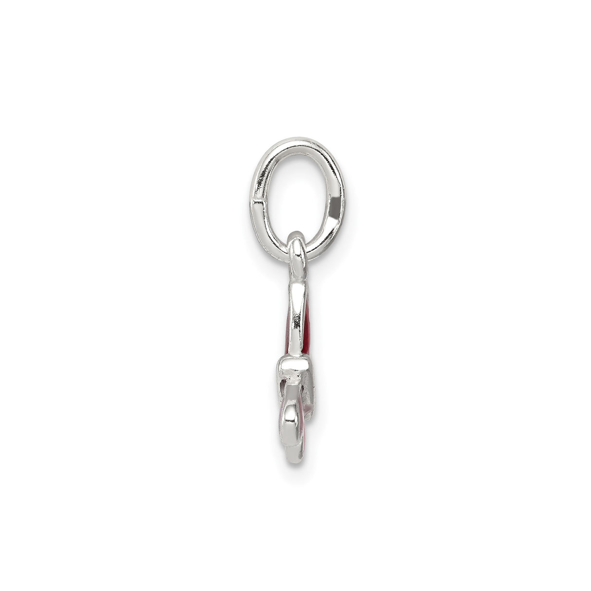 Sterling Silver Butterfly Pendant with Pink and Red Enamel Wings, Nature-Inspired Jewelry for Women