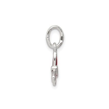 Sterling Silver Butterfly Pendant with Pink and Red Enamel Wings, Nature-Inspired Jewelry for Women