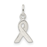 Sterling Silver Awareness Ribbon Pendant, Symbol of Support and Hope for Women or Unisex Wear