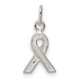 Sterling Silver Awareness Ribbon Pendant, Symbol of Support and Hope for Women or Unisex Wear