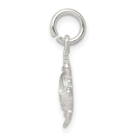 Sterling Silver Sun Face Pendant Charm, Boho Celestial Jewelry, Nature-Inspired Spiritual Design