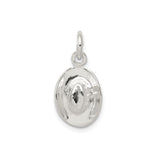 Sterling Silver Oval Guadalupe Pendant with Raised Virgin Mary, Catholic Religious Medal for Women