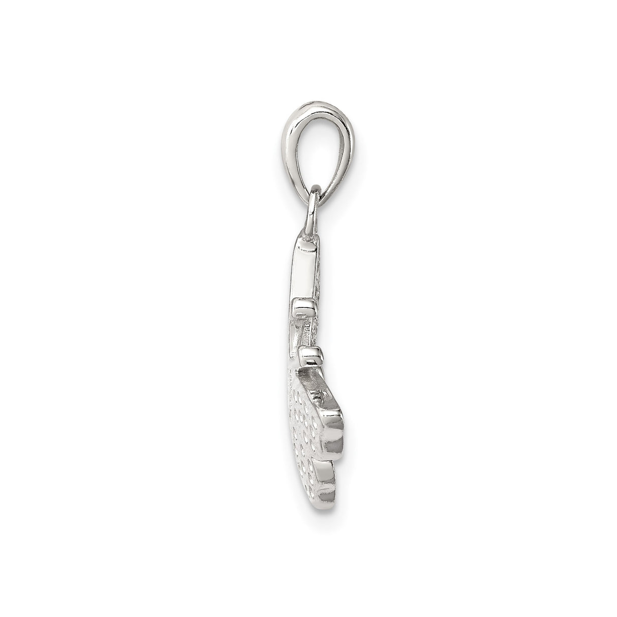 Sterling Silver Butterfly Pendant with Cubic Zirconia, Symbolic Nature Jewelry for Women