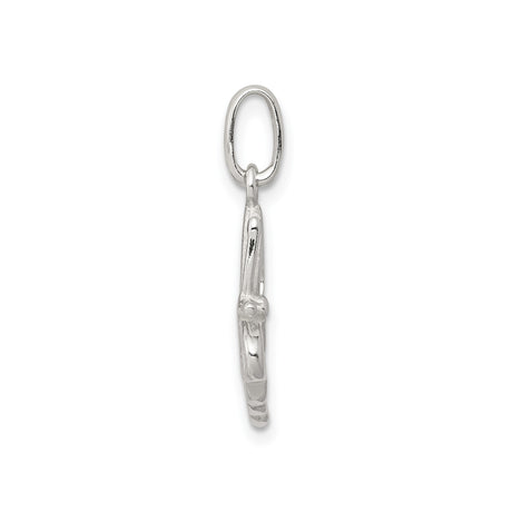 Sterling Silver Butterfly Pendant with Heart Shaped Wings, Symbol of Transformation and Love