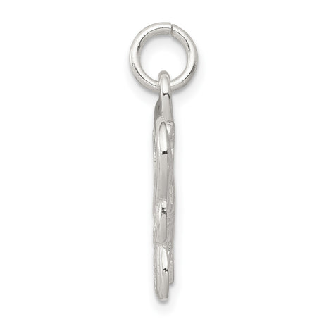 Polished Butterfly Charm Pendant in Real 925 Sterling Silver
