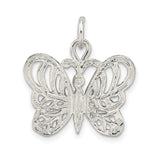 Polished Butterfly Charm Pendant in Real 925 Sterling Silver