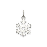 Sterling Silver Snowflake Pendant, Cutout Winter Design, Seasonal Nature-Inspired Jewelry