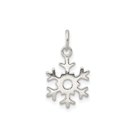 Sterling Silver Snowflake Pendant, Cutout Winter Design, Seasonal Nature-Inspired Jewelry