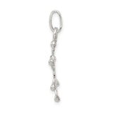 Sterling Silver Snowflake Pendant with Intricate Cutout Design, Nature-Inspired Winter Jewelry