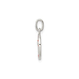 Sterling Silver Pendant, Orange Enamel Halloween Pumpkin Jack-o-Lantern Charm