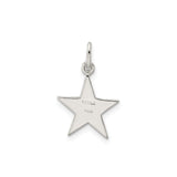 Sterling Silver American Flag Star Pendant with Red White Blue Enamel, Patriotic Charm