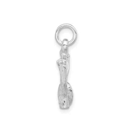 Sterling Silver Cactus Pendant Charm, Detailed Saguaro Design, Southwest Boho Western Style