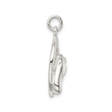 Sterling Silver Horse Head Pendant with Lucky Horseshoe Design, Equestrian Motif