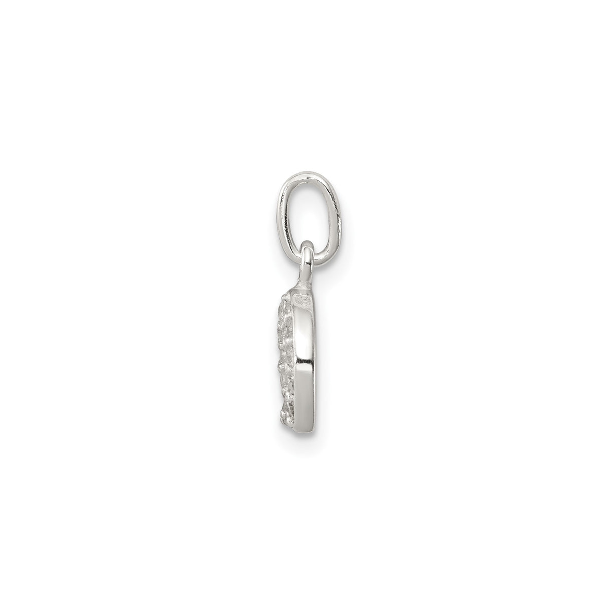 Sterling Silver Horseshoe Pendant with Cubic Zirconia, Good Luck Talisman Jewelry for Women